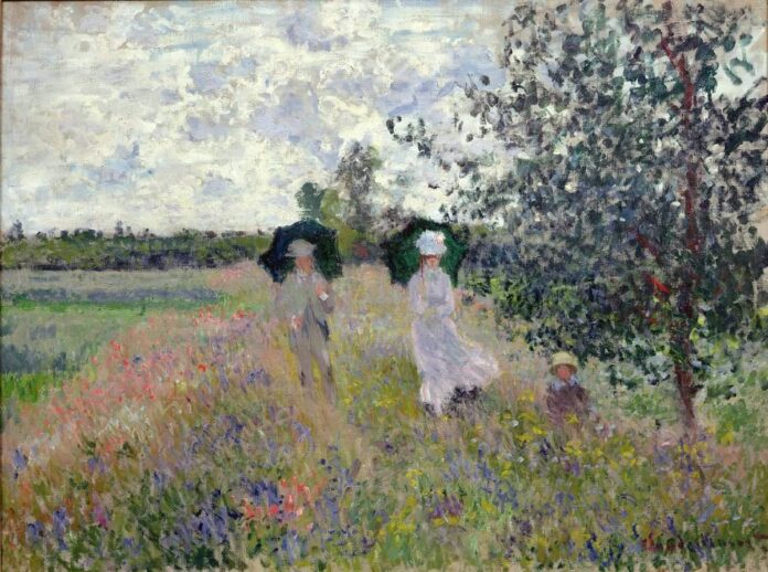 monet-Claude Monet (1840-1926) - Walk near Argenteuil